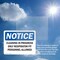 Signmission Cleaning In Progress Only Respirator Fit, 10 in W x Rectangle, Plastic OS-2PACK-NS-P-710-L-10646 - alternate 4